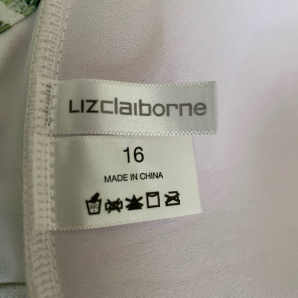 Liz Claiborne Tropical Swimsuit one piece size 16 EUC - Picture 7 of 7